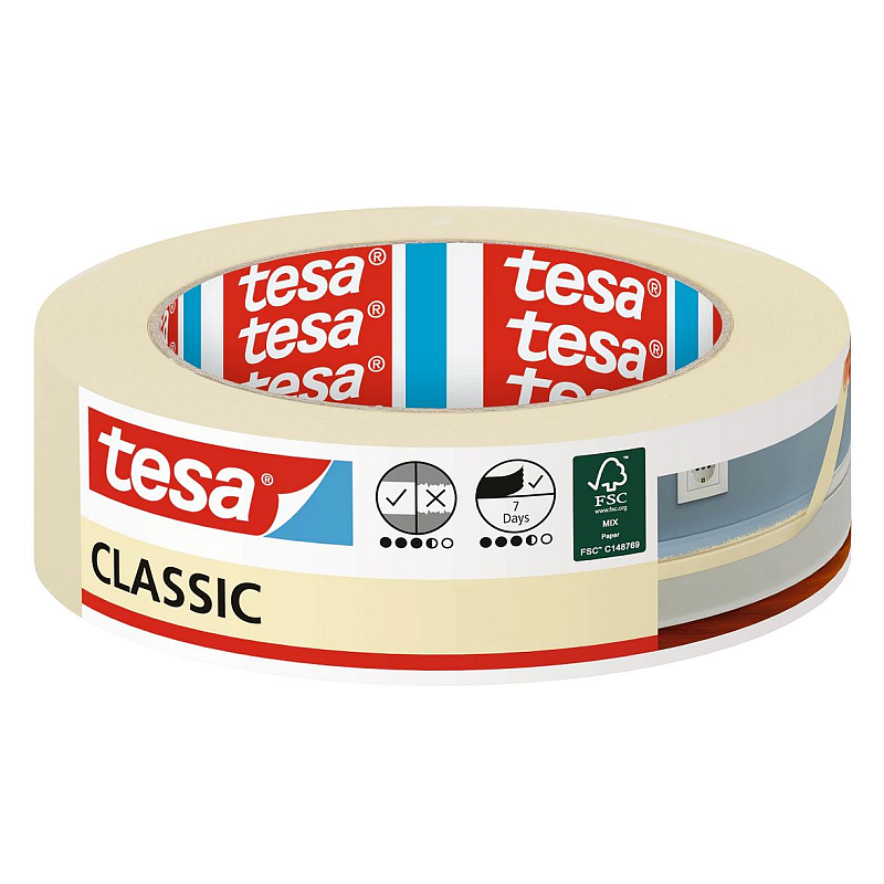 TESA CLASSIC Für die Nutzung im Innenbereich geeignet 50 m Beige
