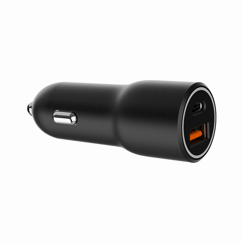 Gembird TA-UC-AC2PDQC38-CAR-01 Ladegerät für Mobilgeräte Universal Schwarz Zigarettenanzünder Schnellladung Auto