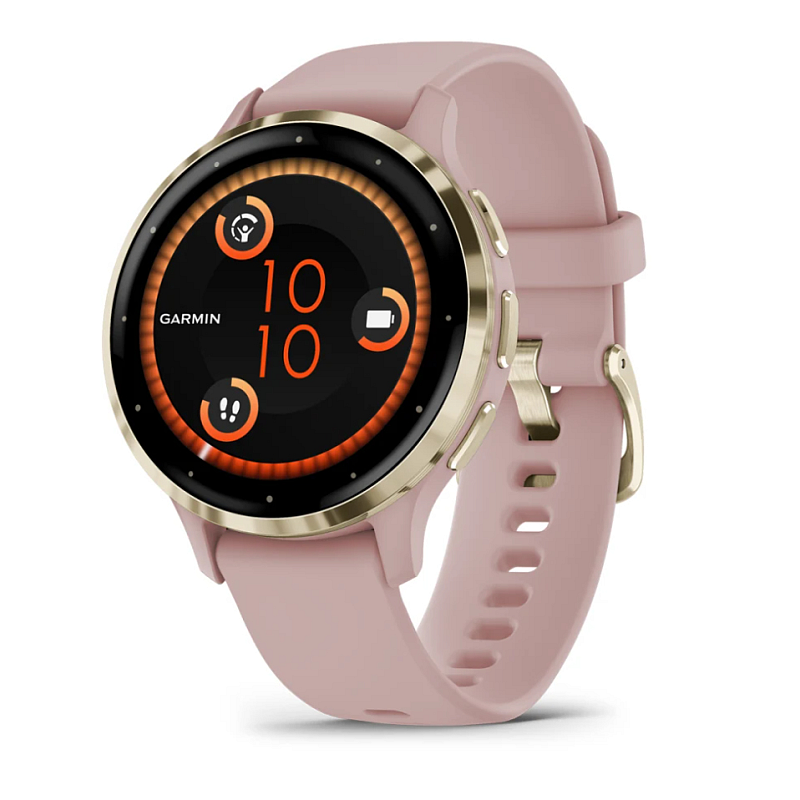Garmin Venu 3S 3,05 cm (1.2") AMOLED 41 mm Digital 390 x 390 Pixel Touchscreen Gold, Rose WLAN GPS