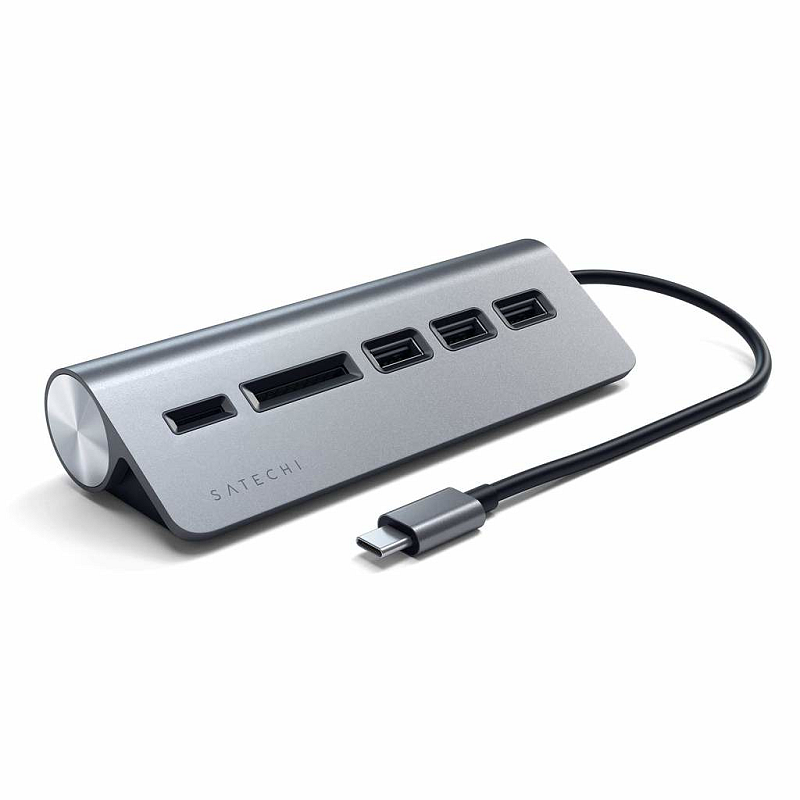 Satechi ST-TCHCRM laptop-dockingstation & portreplikator USB 3.2 Gen 1 (3.1 Gen 1) Type-C Grau