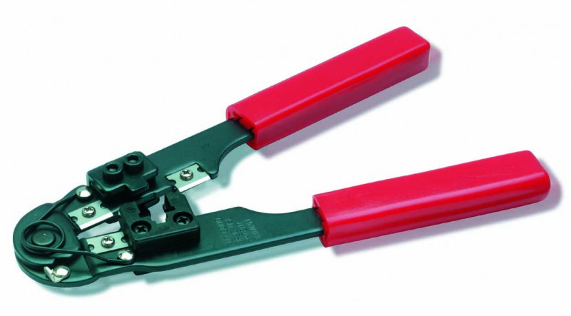 Cimco 106117 Kabel-Crimper Crimpwerkzeug Schwarz, Rot
