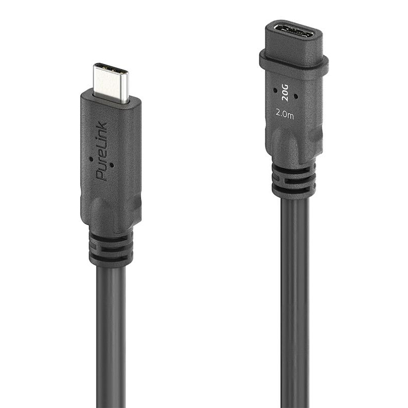 PureLink PureInstall MicroX4 USB Kabel USB4 Gen 2x2 2 m USB C Schwarz