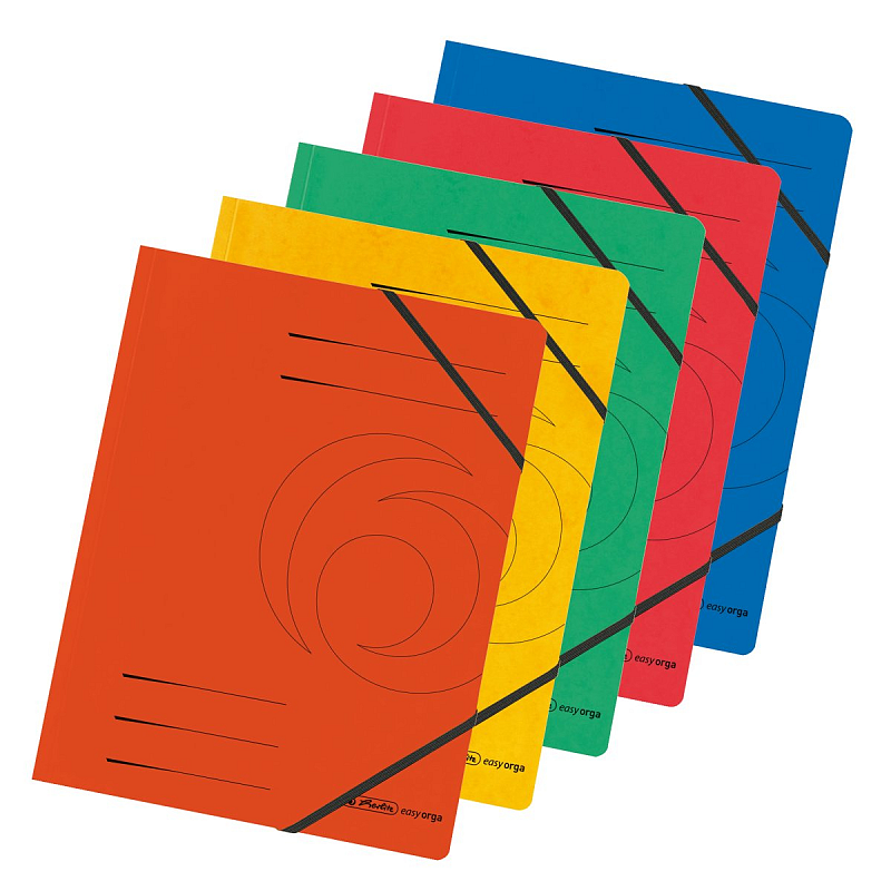 Herlitz 10902872 Aktenordner Blau, Grün, Orange, Rot, Gelb Karton