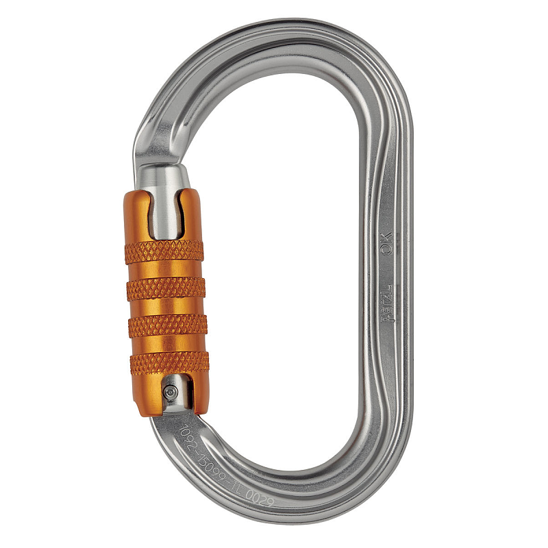 Petzl M33A TL Karabinerhaken zum Klettern D-förmig Aluminium Grau 1 Stück(e)