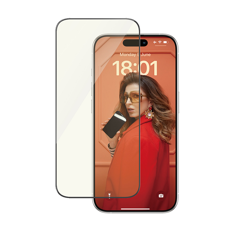 PanzerGlass ® EyeCARE™ Displayschutz iPhone 15 Pro | Ultra-Wide Fit m. EasyAligner