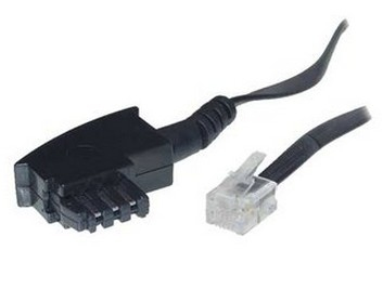S/CONN maximum connectivity 15m TAE-F – RJ 11 Schwarz, Transparent
