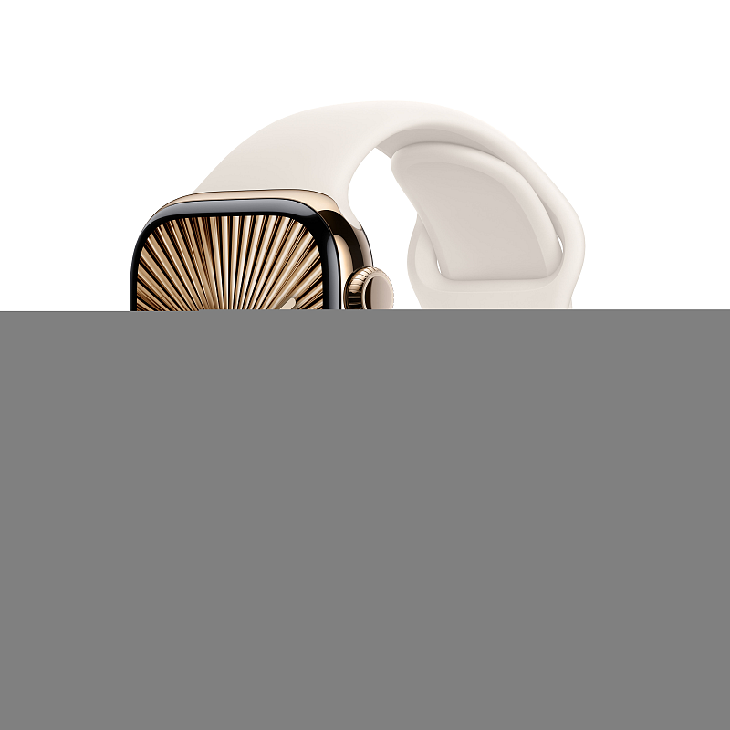 Apple Watch Series 10 OLED 42 mm Digital 374 x 446 Pixel Touchscreen 4G Gold WLAN GPS