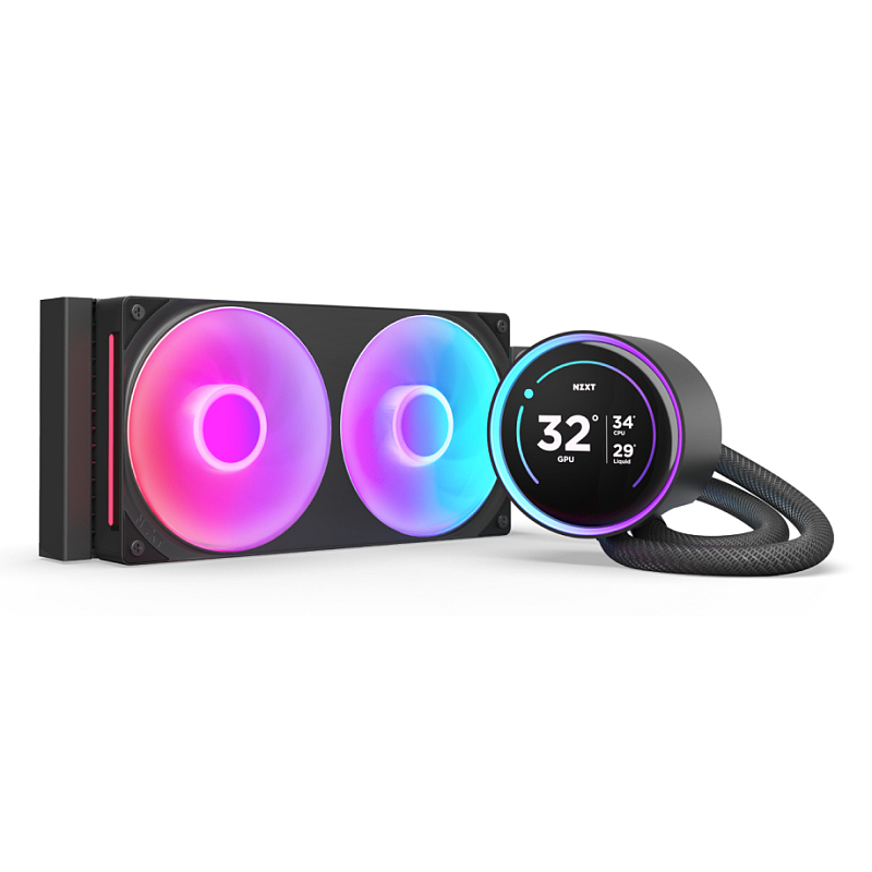 NZXT Kraken Elite 240 RGB Prozessor All-in-One-Flüssigkeitskühler 12 cm Schwarz 1 Stück(e)