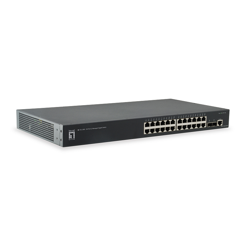 LevelOne GTL-2661 Netzwerk-Switch Managed L2 Gigabit Ethernet (10/100/1000) Schwarz