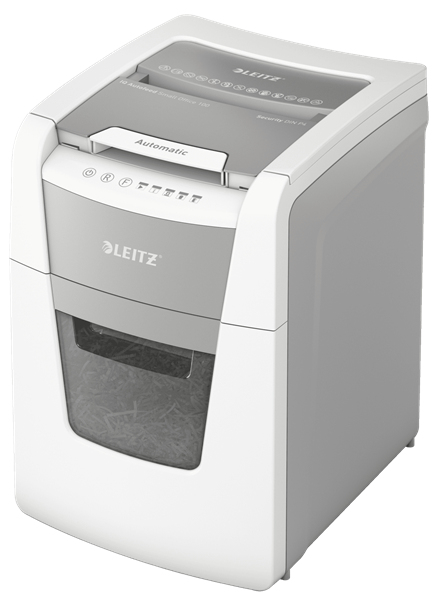 Leitz 80110000 Aktenvernichter Kreuzschreddern 55 dB 22 cm Grau, Weiß