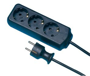 REV 0512247555 Verlängerungskabel 3 m 3 AC-Ausgänge Drinnen Braun