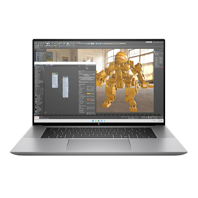 HP ZBook Studio G11 Intel Core Ultra 7 155H Mobiler Arbeitsplatz 40,6 cm (16") WUXGA 32 GB DDR5-SDRAM 1 TB SSD NVIDIA GeForce RTX 4070 Wi-Fi 7 (802.11be) Windows 11 Pro AI Workstation, AI PC Silber