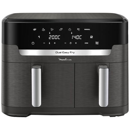 Moulinex EZ942HF0 Fritteuse Doppel 11 l Eigenständig 2020 W Heißluftfritteuse Anthrazit