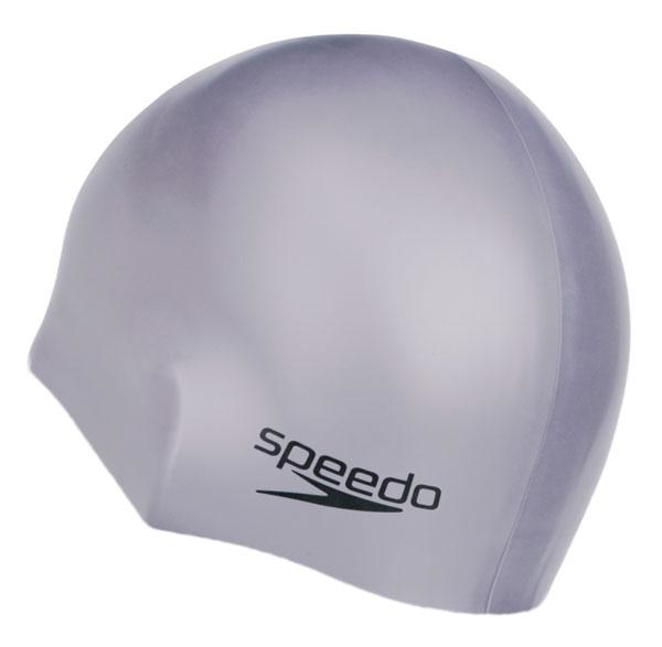 Speedo Plain Moulded Silicone Grau