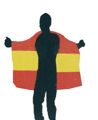 Funny Fashion 105436169 Sportfan-Artikel Spanien Cape Flagge