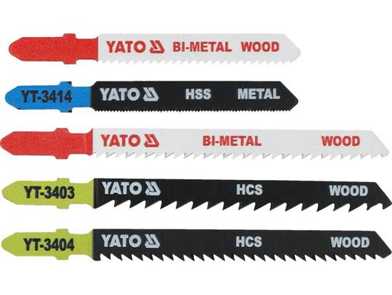 Yato YT-3445 Sägeblatt für Stichsägen, Laubsägen & elektrische Sägen Stichsägeblatt Hartstahl (HCS), Hochgeschwindigkeitsstahl (HSS) 5 Stück(e)