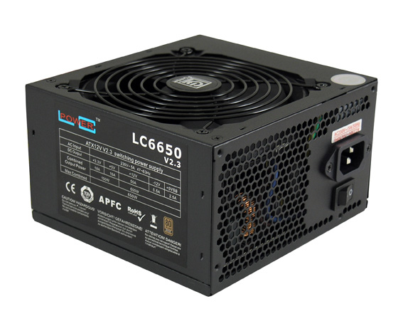 LC-Power LC6650 V2.3 Netzteil 650 W 20+4 pin ATX ATX Schwarz