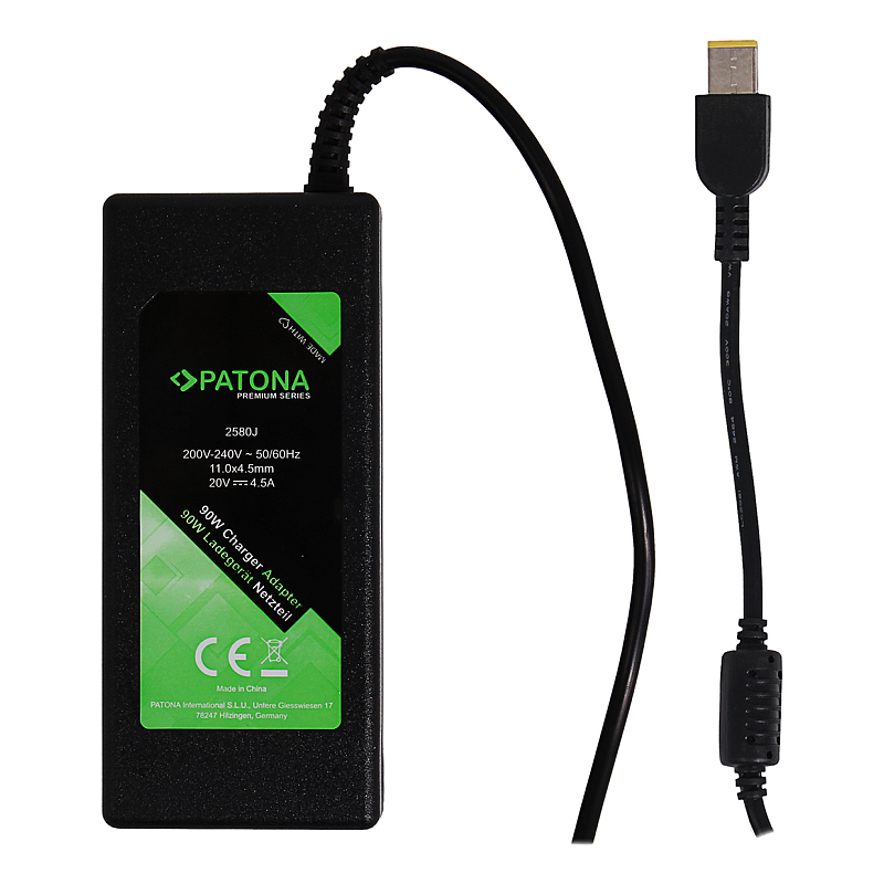 PATONA 2580 Ladegerät für Mobilgeräte Laptop Schwarz AC Drinnen