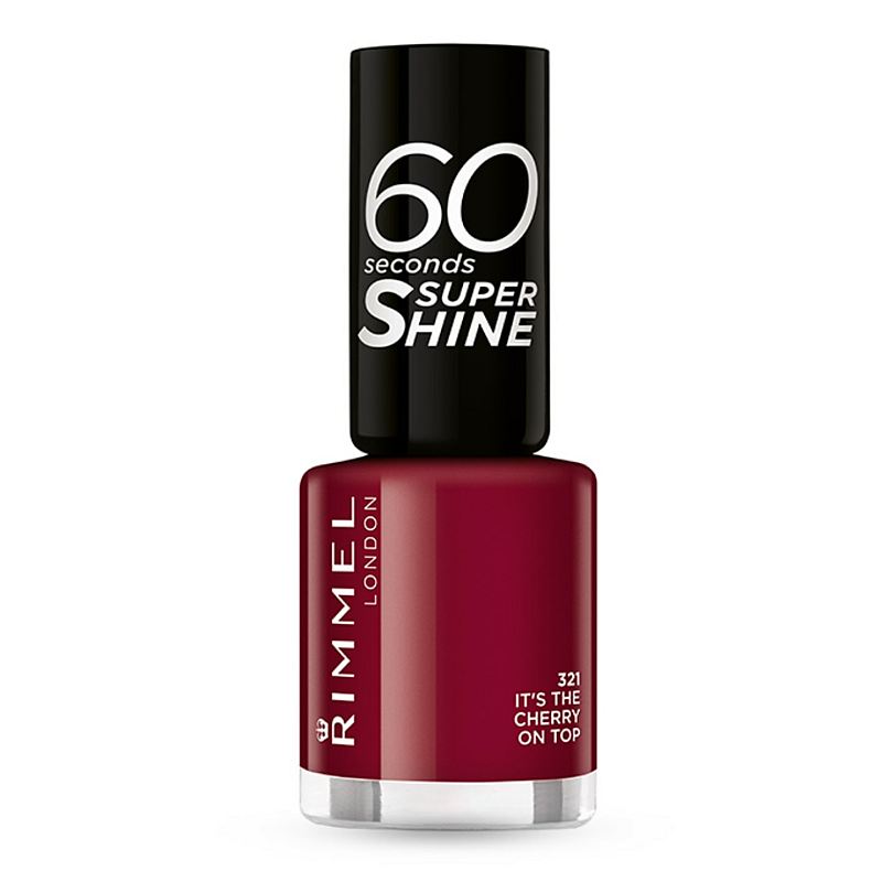 Rimmel 60 seconds Supershine Nagellack Burgund Ultra Glanz