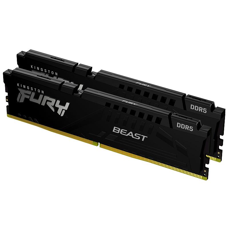 Kingston Technology FURY Beast 64GB 5600MT/s DDR5 CL36 DIMM (2er-Kit) Schwarz