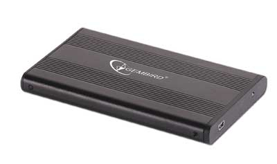 Gembird EE2-U2S-5 Speicherlaufwerksgehäuse HDD-Gehäuse Schwarz 2.5"