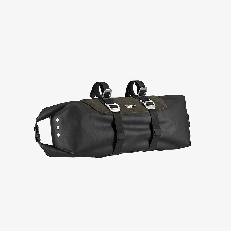 Brooks Scape Vorderseite Fahrradtasche 11 l Nylon Schwarz, Grün