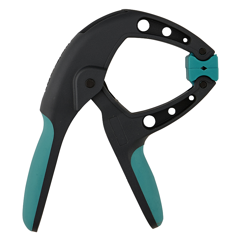 wolfcraft GmbH FZH 40 Federbügel 4 cm Grau, Türkis