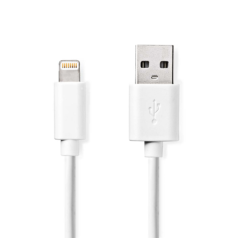 Nedis CCGL39300WT20 Lightning-Kabel 2 m Weiß