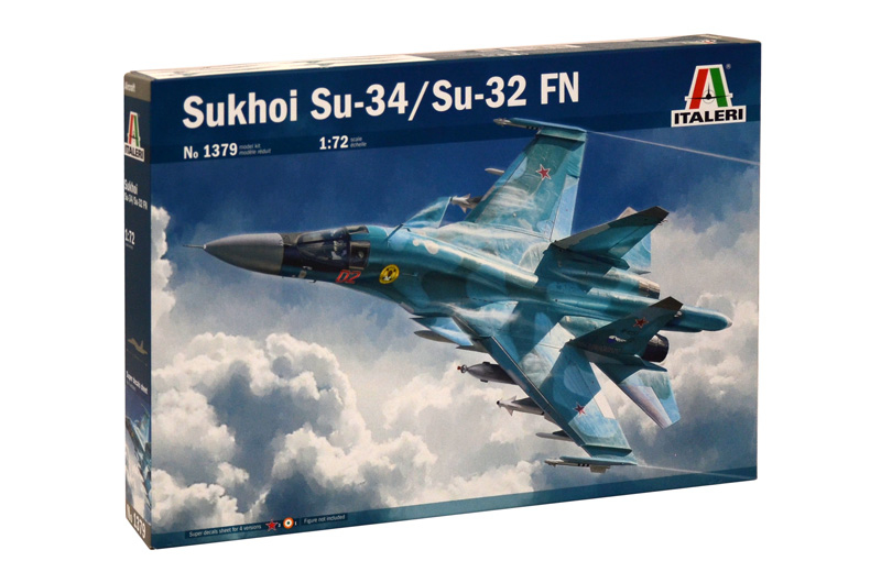 Italeri SUKHOI SU-34/SU-32 FN Starrflügelflugzeug-Modell Montagesatz 1:72