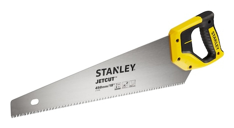 Stanley 2-15-283 Handsäge 45 cm Schwarz, Edelstahl, Gelb