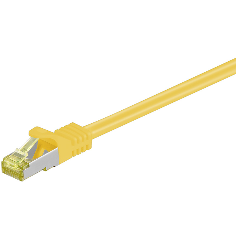 Goobay RJ-45 CAT7 5m Netzwerkkabel Gelb S/FTP (S-STP)