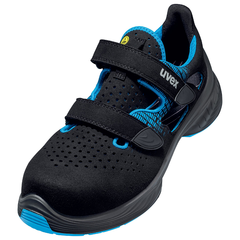 Uvex 1 G2 Sandale 68287 S1 SRC 10 Männlich Erwachsener Schwarz, Blau