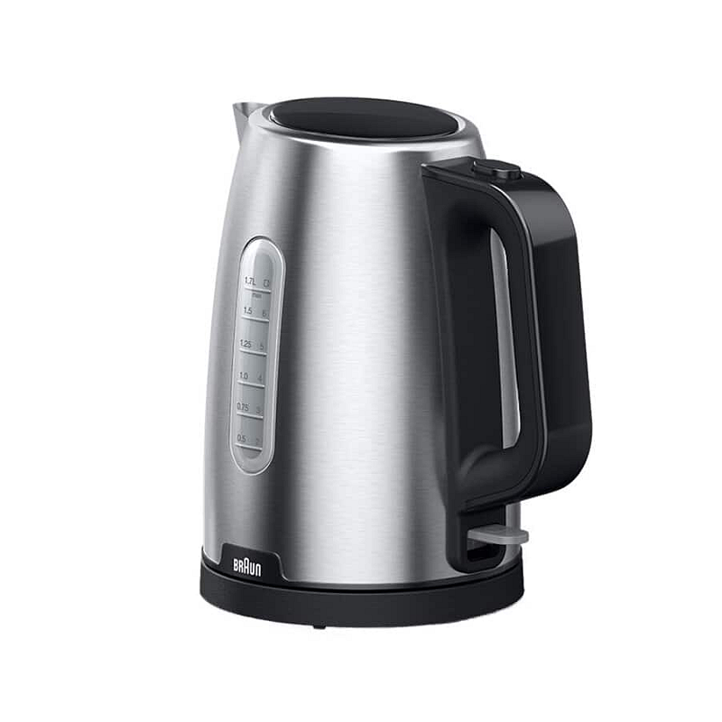 Braun PurShine WK102AI-WK1500BK Wasserkocher 1,7 l 2200 W Schwarz, Edelstahl