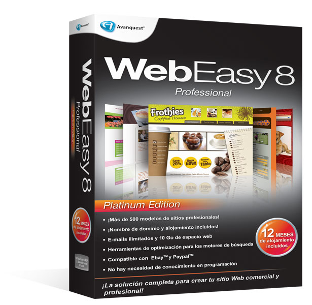 Avanquest WebEasy 8 Professional Platinum Edition HTML-Editor