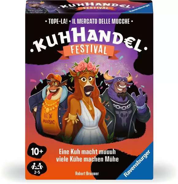 Ravensburger 22471 Brettspiel Kuhhandel - Festival Kartenspiel