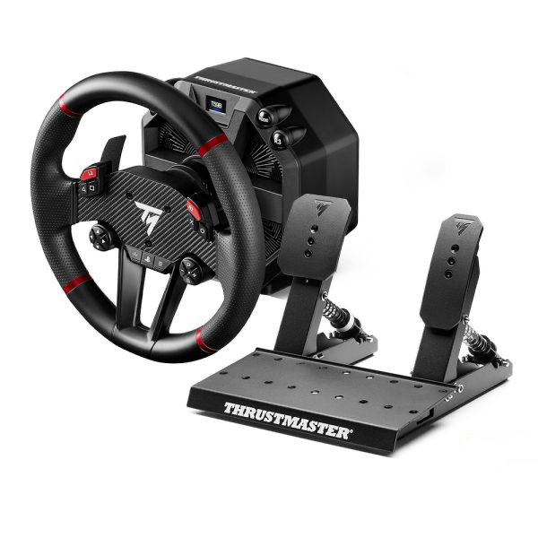 Thrustmaster T598 Schwarz, Rot USB Lenkrad + Pedale Analog / Digital PC, PlayStation 4, PlayStation 5