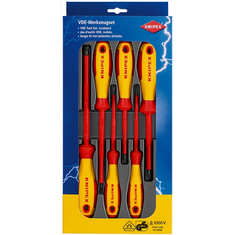 Knipex 00 20 12 V01 Handschraubendreher Set Standard-Schraubendreher
