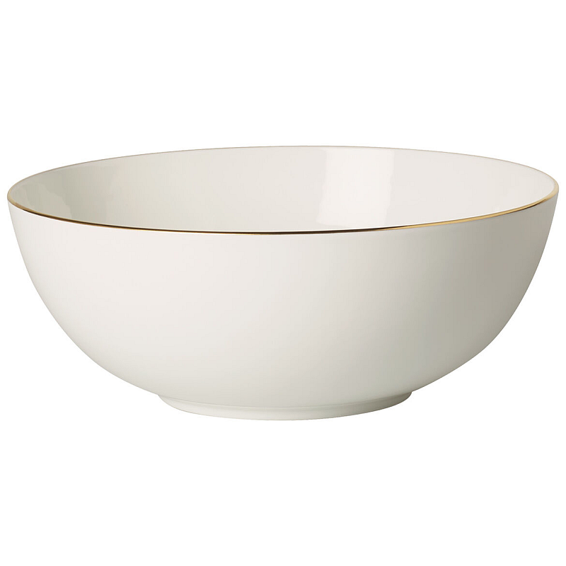 Villeroy & Boch Anmut Gold Salatschüssel Rund Porzellan Gold, Weiß 1 Stück(e)