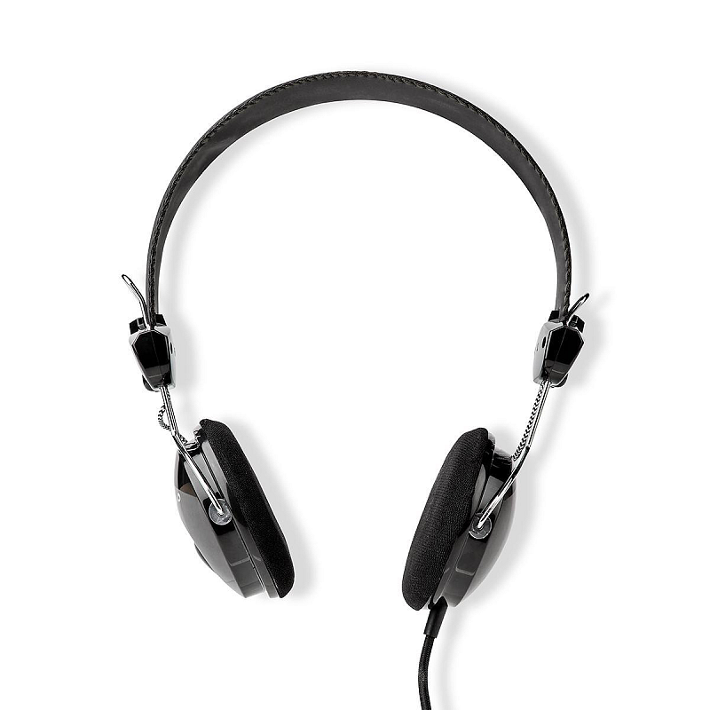 Nedis HPWD1104BK Kopfhörer & Headset Kabelgebunden Kopfband Anrufe/Musik Schwarz