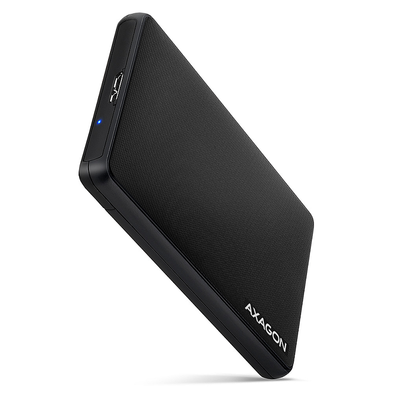 Axagon EE25-SL Schraubenlose USB 3.2 Gen 1 - SATA 6G externe Box für 2.5" SSD/HDD