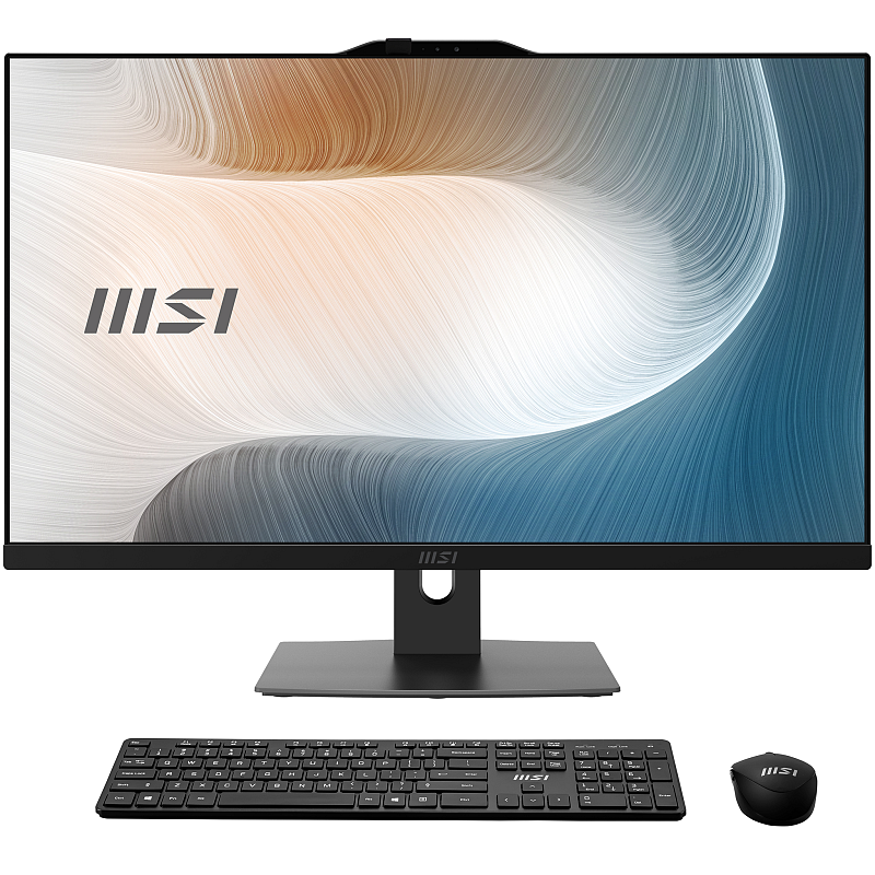 MSI Modern AM242P 1M-1848AT Intel Core 3 100U 60,5 cm (23.8") 1920 x 1080 Pixel All-in-One-PC 8 GB DDR5-SDRAM 256 GB SSD Windows 11 Pro Wi-Fi 6E (802.11ax) Schwarz