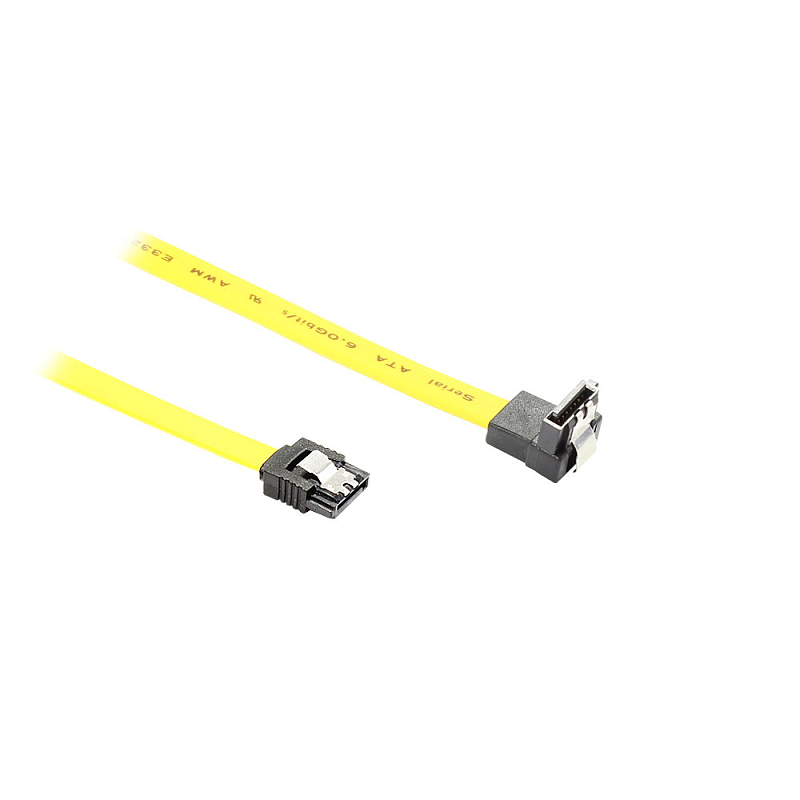 Alcasa 5047-AW10Y SATA-Kabel 1 m Gelb