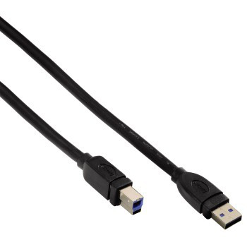 Hama 00054503 USB Kabel USB 3.2 Gen 1 (3.1 Gen 1) 5 m USB A USB B Schwarz