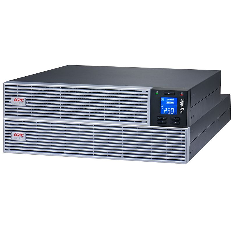 APC Easy UPS On-Line, 2000VA, Lithium-Ionen, Rack/Tower 4HE, 230V, 6 IEC C13 Ausgänge, Kartensteckplatz, verlängerte Laufzeit, mit Schienenkit