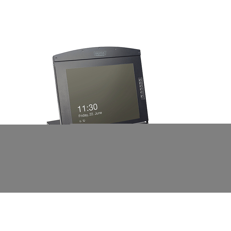 Digitus 17" LCD KVM Konsole, 1-Port VGA, deutsche Tastatur