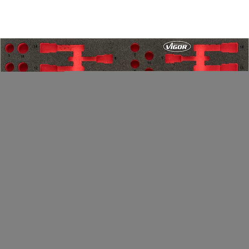 Vigor V4752 Zubehör für Aufbewahrungsbox Schwarz, Rot Teiler-Set