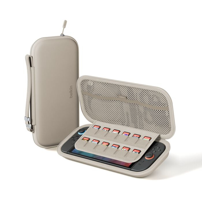 Belkin ENA002HQSA Schutzhülle für tragbare Spielkonsolen Beuteltasche Nintendo Polyester, Samt Sand