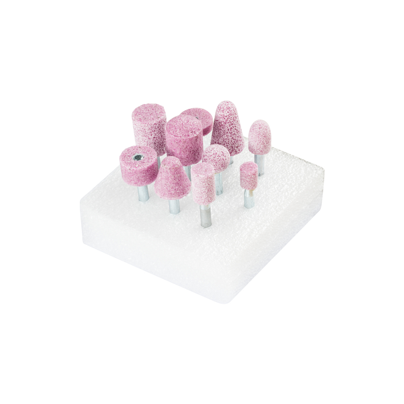 PFERD STEEL EDGE Schleifstift-Set 10-tlg. Schaft-Ø 6 mm A30 für Stahl- und Stahlguss