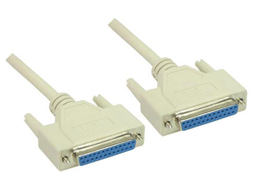 Alcasa 4030-3 Serien-Kabel Beige 3 m DB25