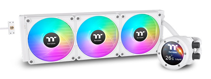 Thermaltake TH420 V2 Ultra EX ARGB Prozessor All-in-One-Flüssigkeitskühler 14 cm Weiß 1 Stück(e)